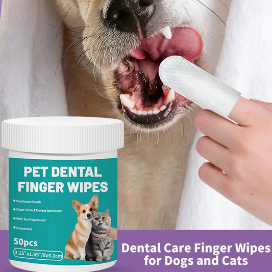 Pet Dental Finger Wipes
