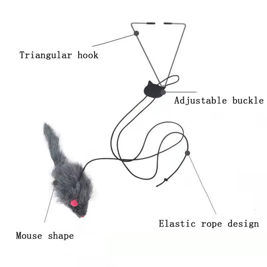 Hanging Mouse Teaser Cat Toy