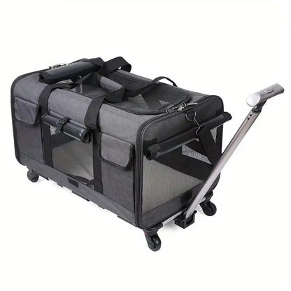 Foldable Pet Trolley Travel Bag