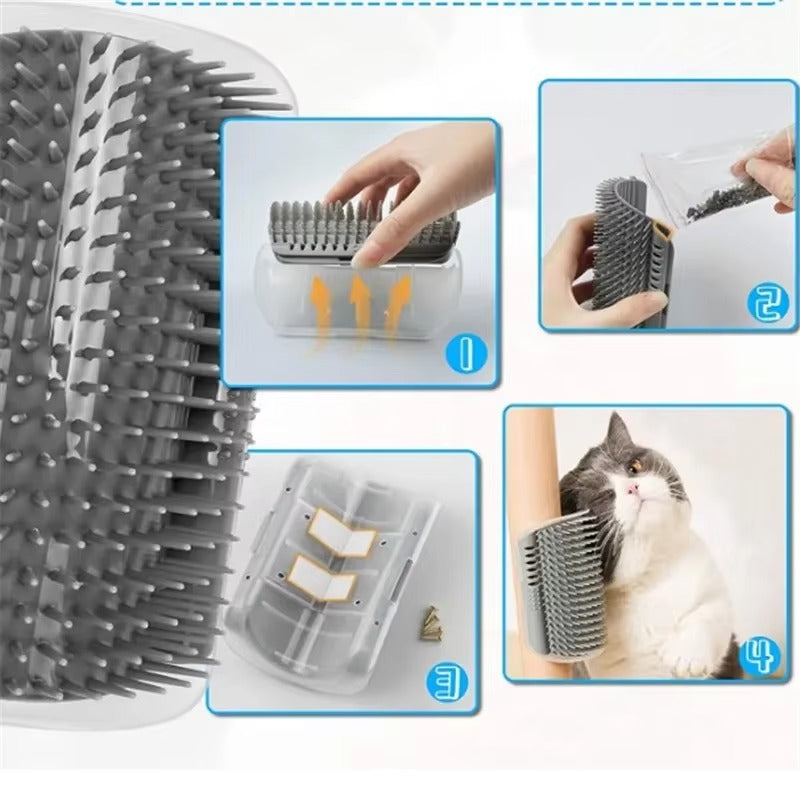 Self Grooming Cat Brush with Catnip