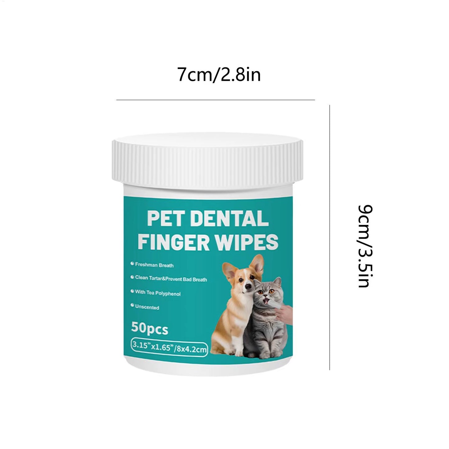 Pet Dental Finger Wipes