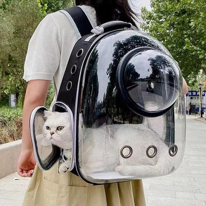 Breathable Space Capsule Pet Backpack for Cats & Puppies