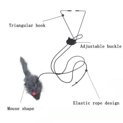 Hanging Mouse Teaser Cat Toy