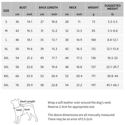 Reflective Winter Dog Jacket with Harness