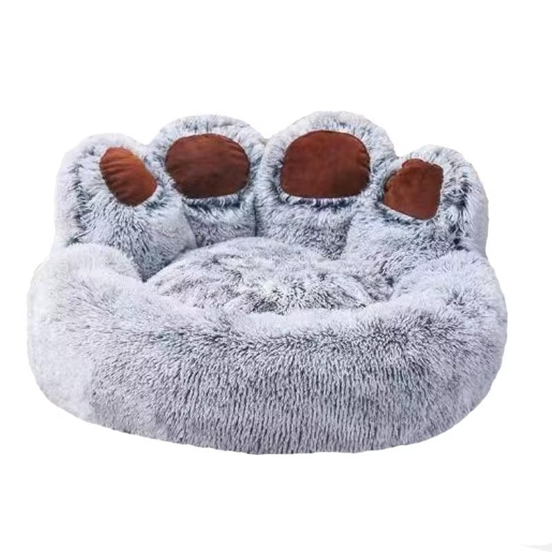 Fluffy Plush Dog Bed – Winter Pet Sofa