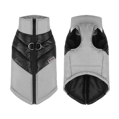 Reflective Winter Dog Jacket with Harness