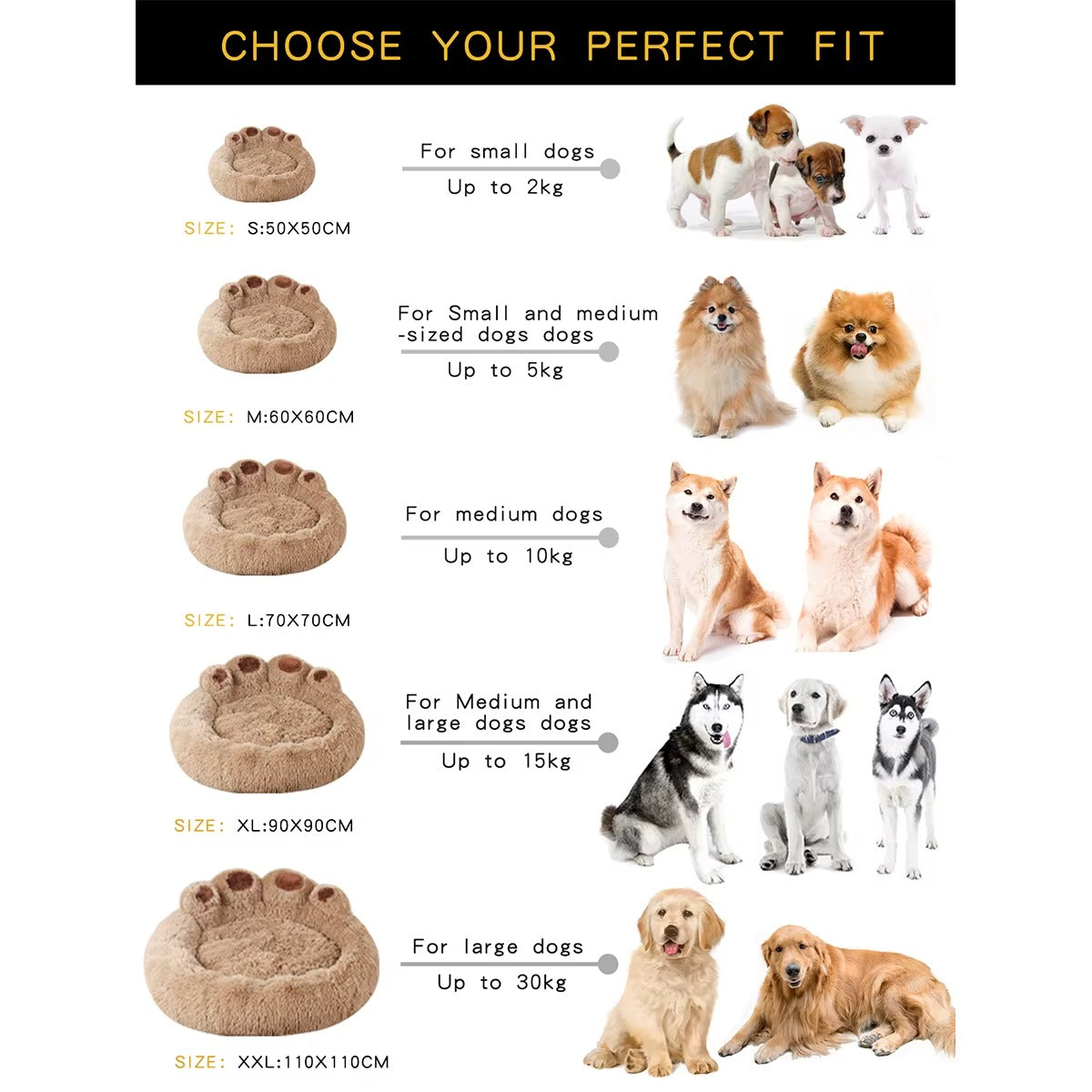 Fluffy Plush Dog Bed – Winter Pet Sofa