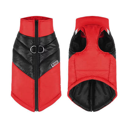 Reflective Winter Dog Jacket with Harness
