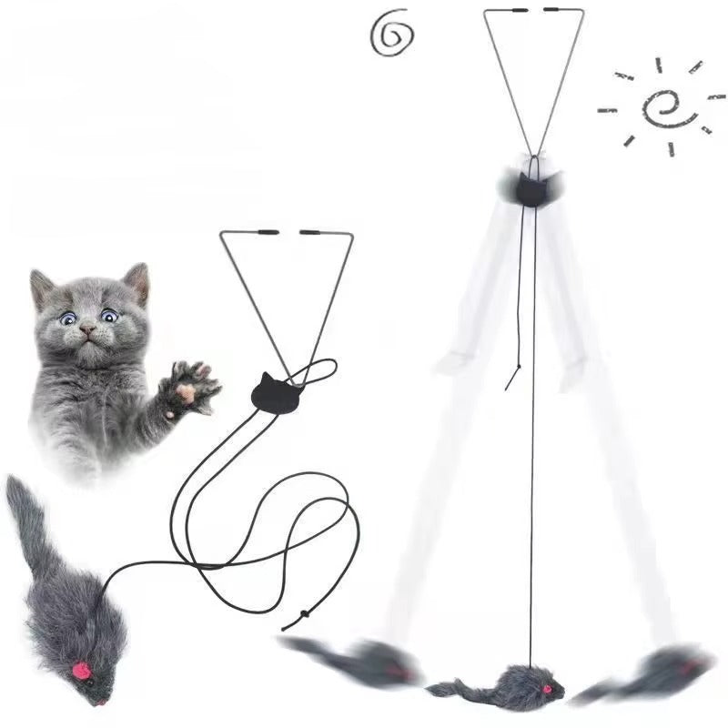 Hanging Mouse Teaser Cat Toy