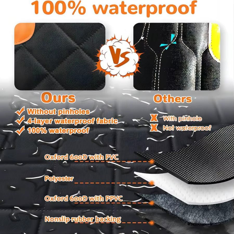 Waterproof Dog Car Hammock Back Seat Cover
