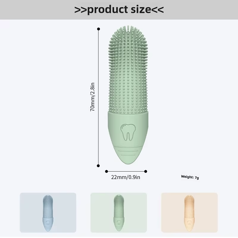 UltraSoft 360° Silicone Finger Toothbrush