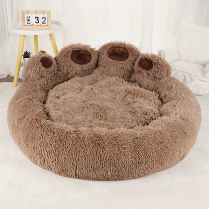 Fluffy Plush Dog Bed – Winter Pet Sofa